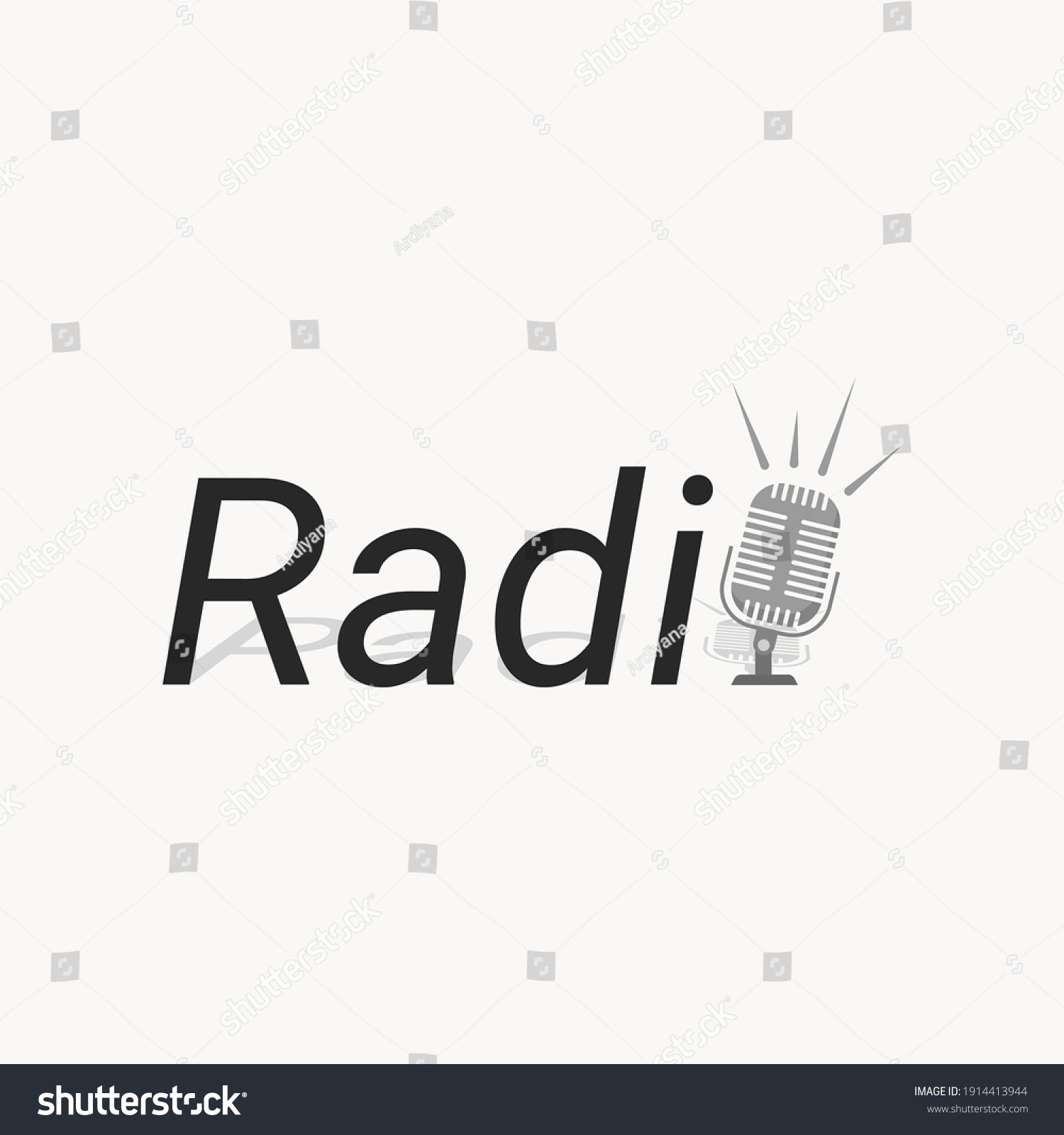 Radio Text Logo Vector Graphic: เวกเตอร์สต็อก (ปลอดค่าลิขสิทธิ์ ...