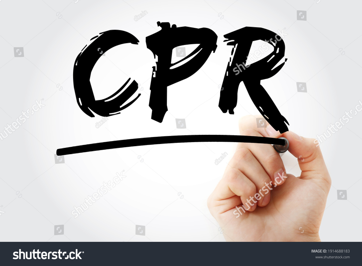 Cpr Cardiopulmonary Resuscitation Lifesaving Technique Thats Stock