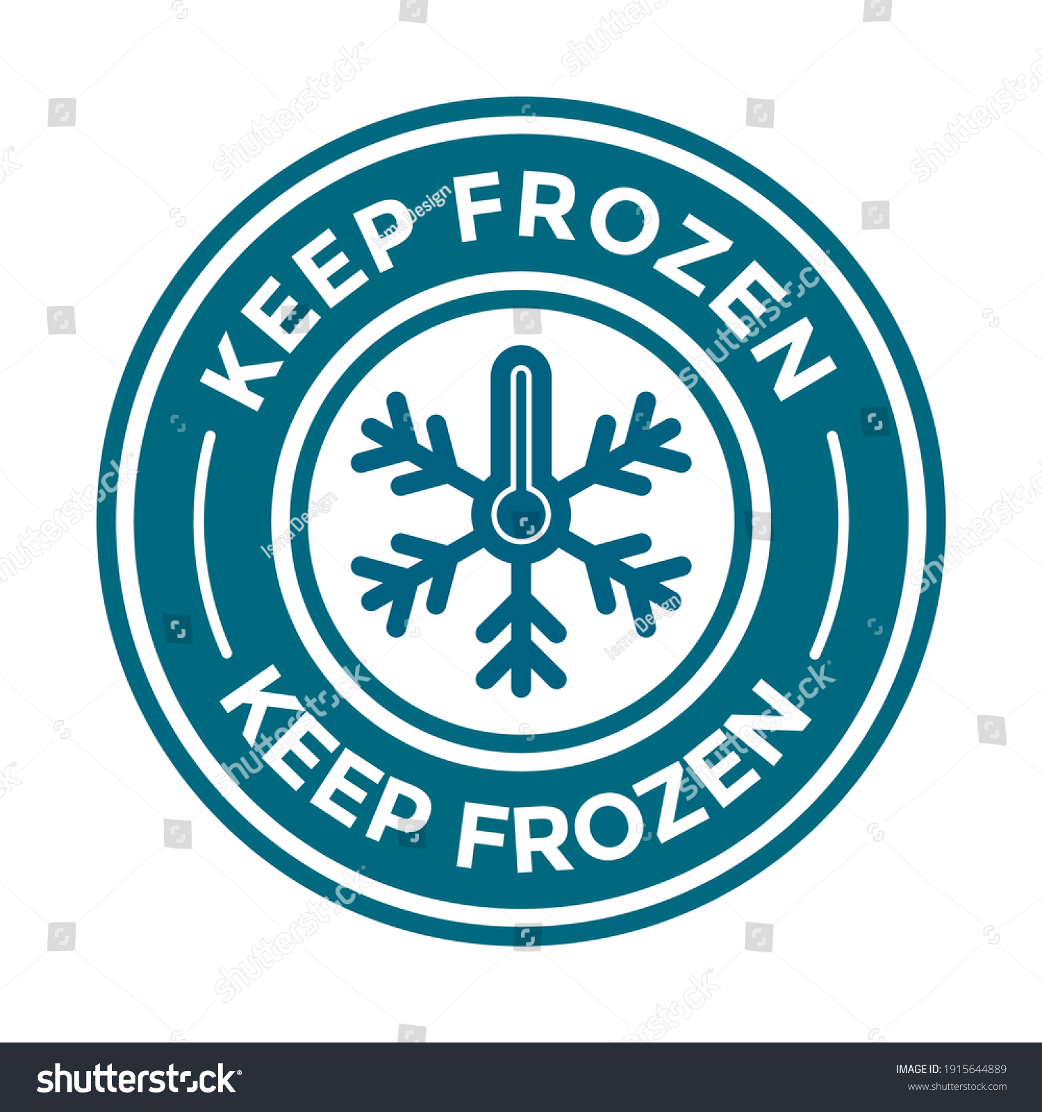 Keep Frozen Freeze Product Vector Badge Stock Vector (Royalty Free ...