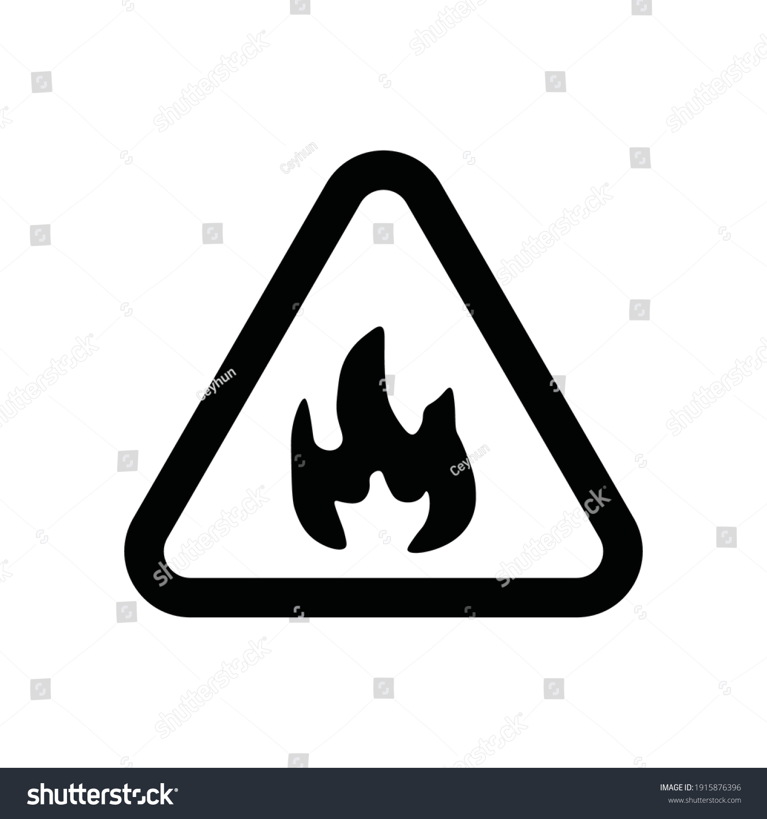 Road Sign Black Fire Department Vector Stock Vector (Royalty Free ...