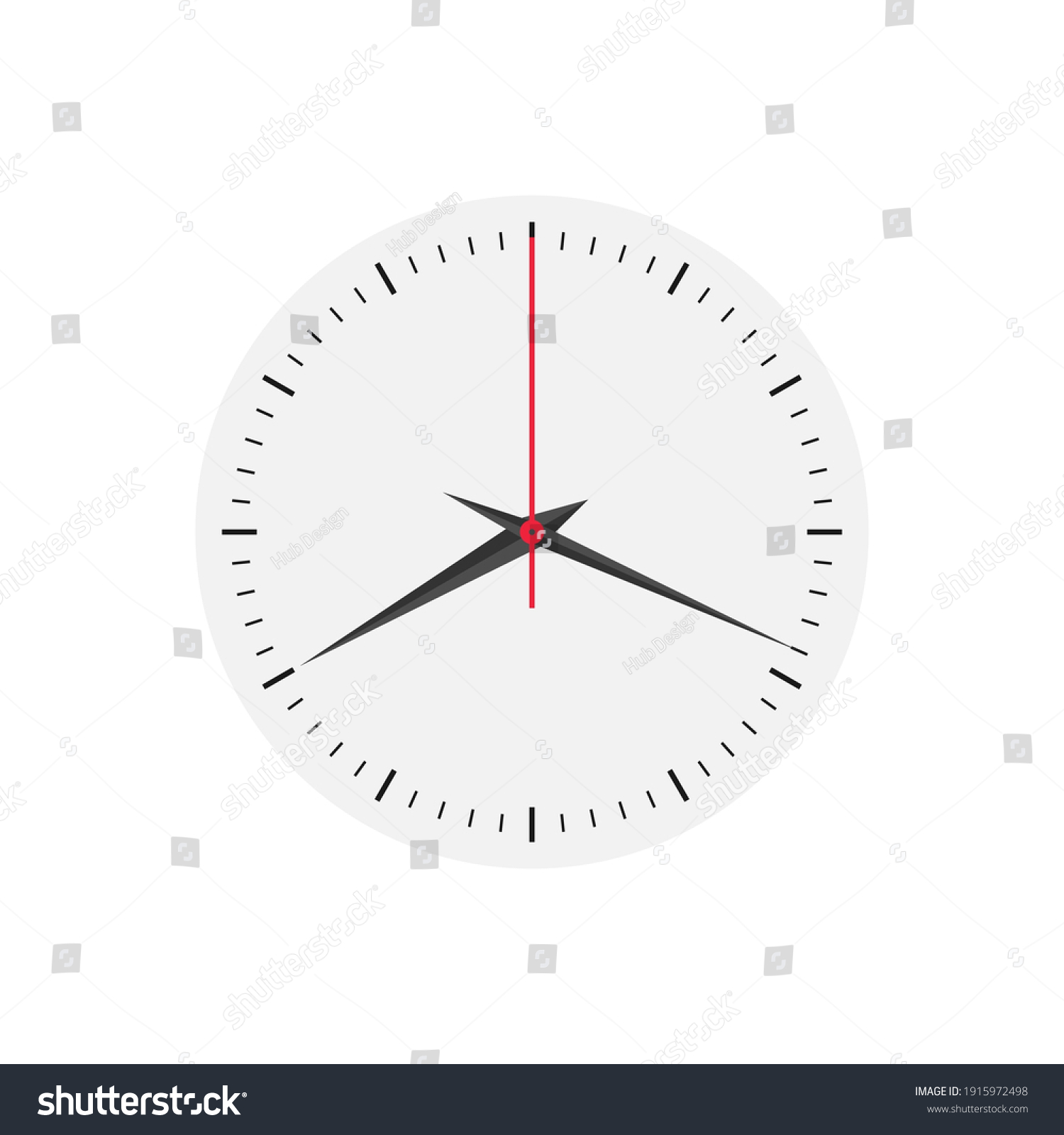 Face Clock Vector Mechanical Clock Face Stock Vector (Royalty Free ...