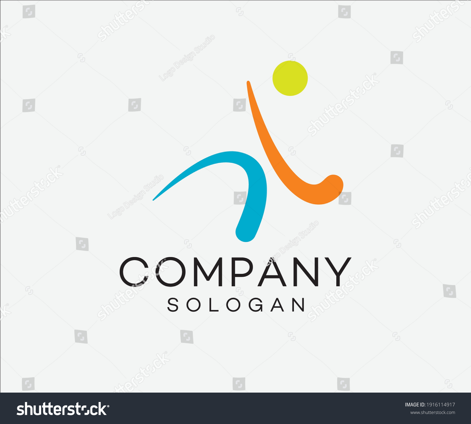 Hockey Logo Sports Brand Design Idea Stock Vector (Royalty Free ...