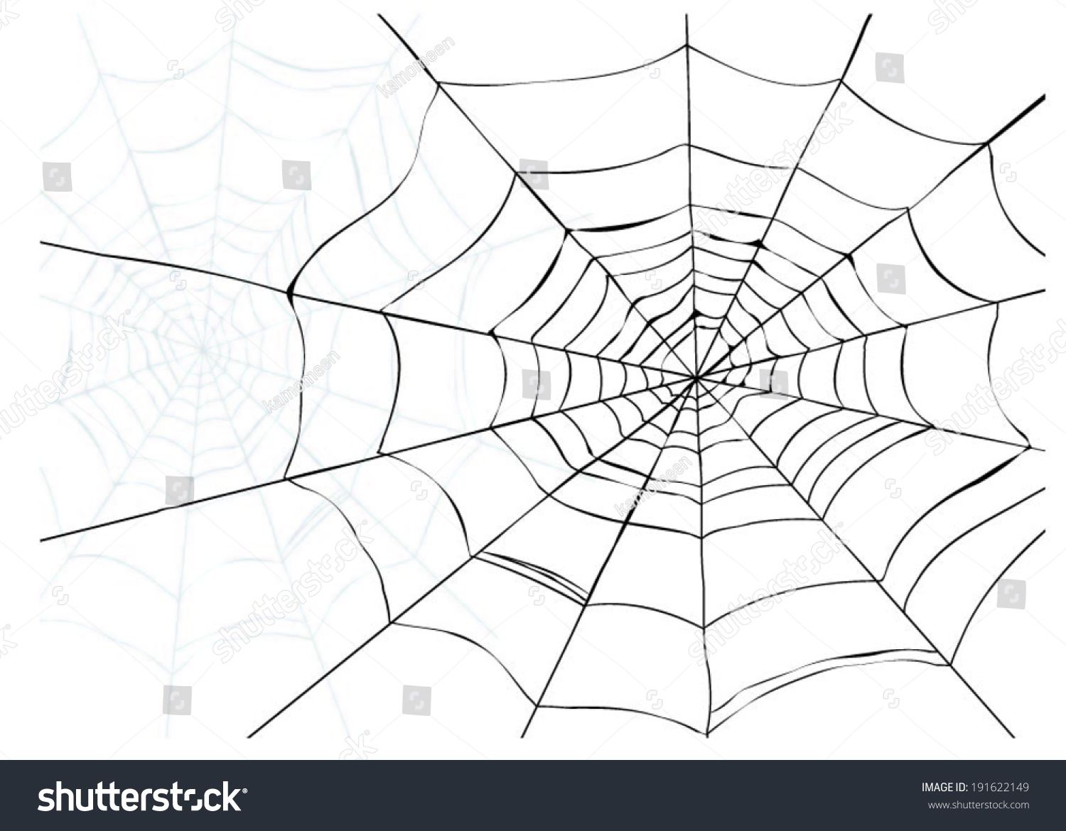 Spider Web Detailed Vector Illustration Stock Vector (Royalty Free ...