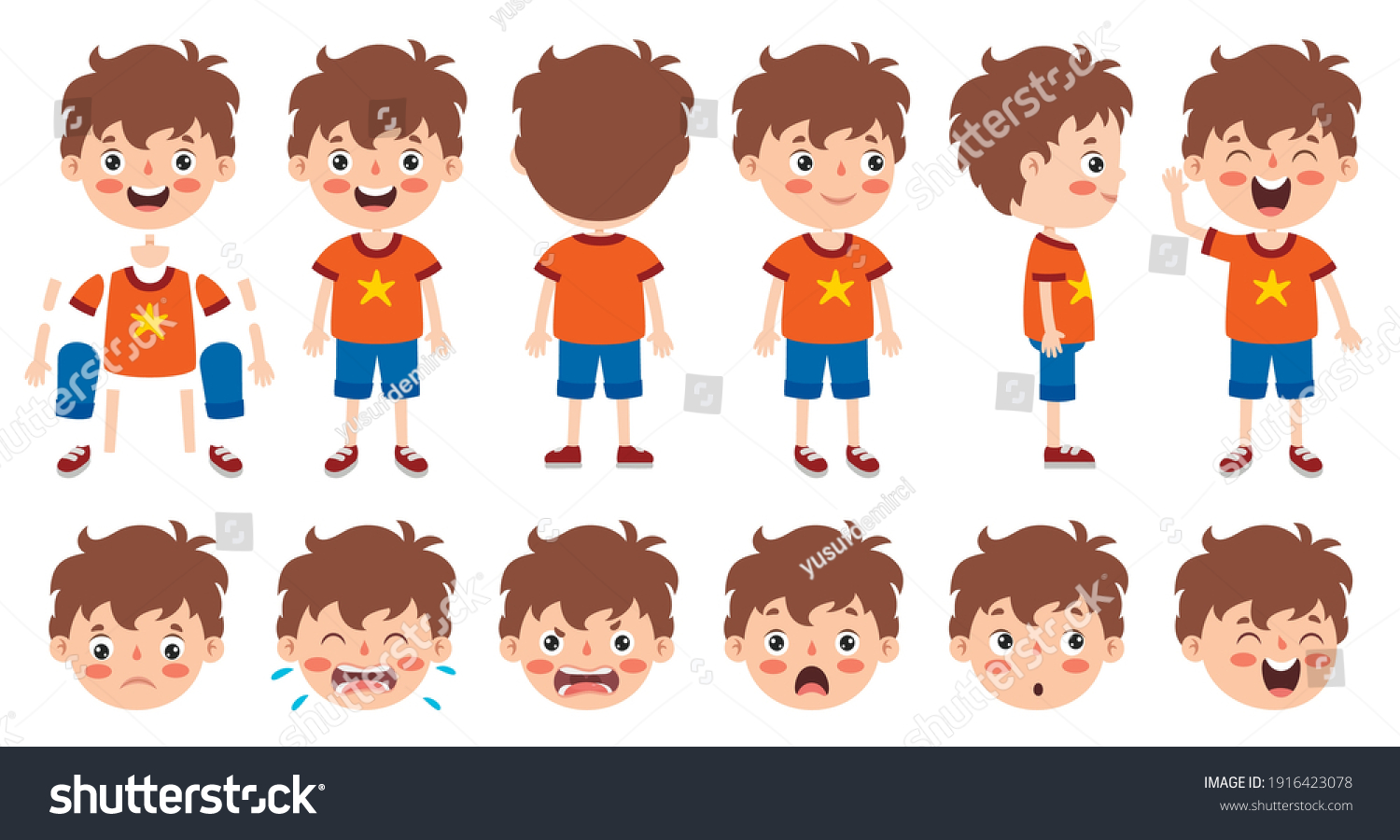 22,132 Kid poses set Stock Vectors, Images & Vector Art | Shutterstock