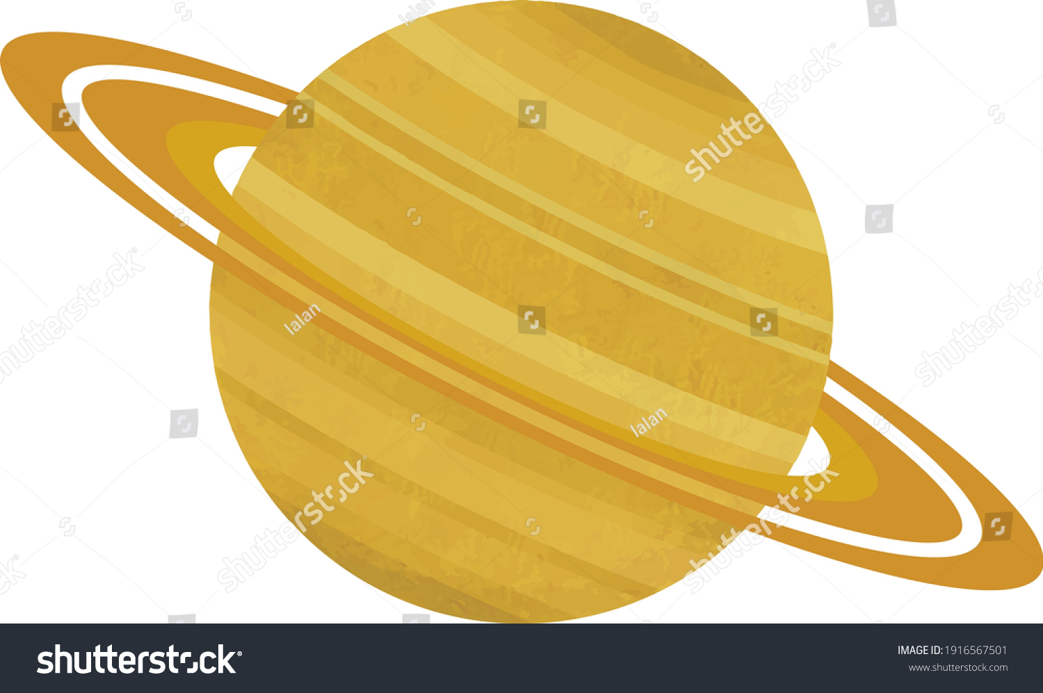 Saturn Planet Solar System Stock Vector (Royalty Free) 1916567501 ...