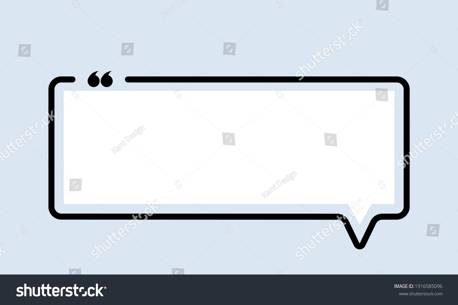 Quote Icon Quotemark Outline Speech Marks Stock Vector (Royalty Free ...