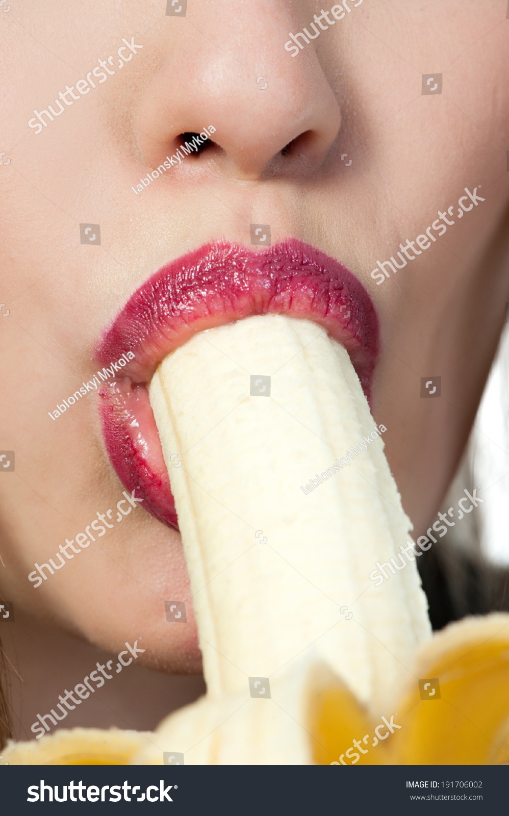 Beautiful Sexy Girl Eating Stock Photo 191706002 | Shutterstock
