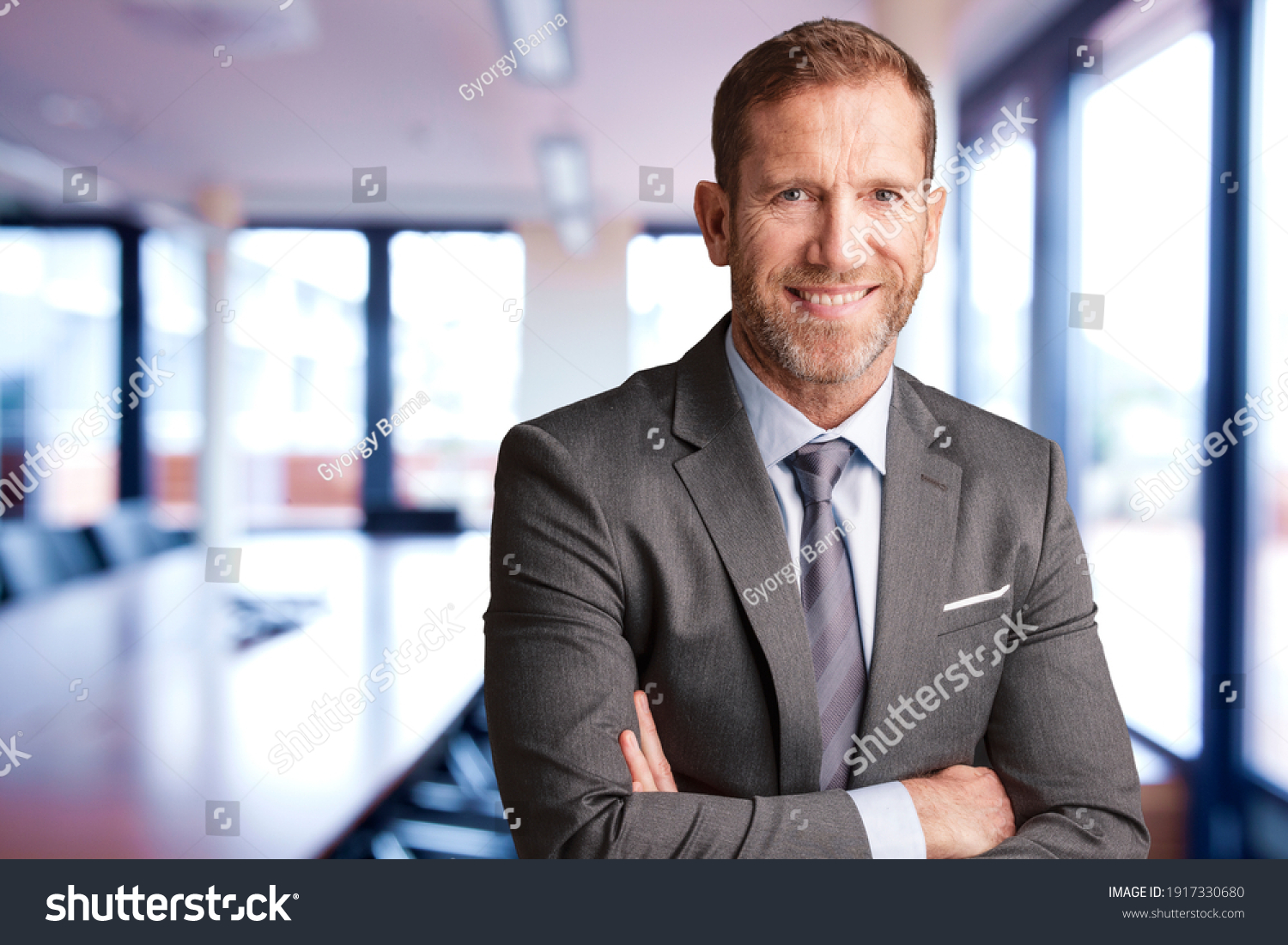 Closeup Executive Businessman Wearing Suit Tie Stock Photo 1917330680 ...