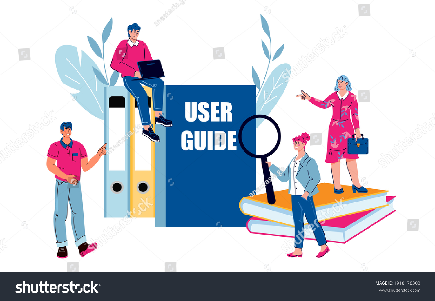 Tiny People User Guide Instruction Cartoon Stock Vector (Royalty Free ...