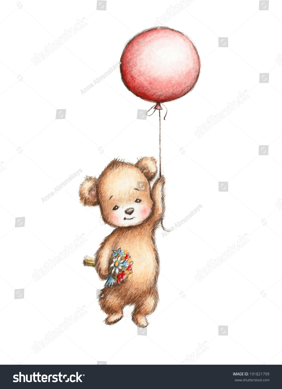 Медвежонок на воздушных шариках