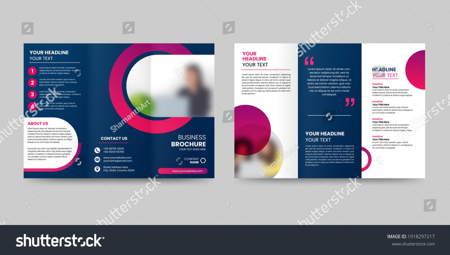 465 Tri Fold Brochure Front Back Template Images, Stock Photos