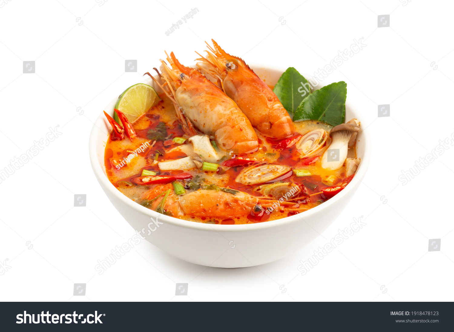 Tom Yam Kung Prawn Lemon Soup Stock Photo 1918478123 | Shutterstock