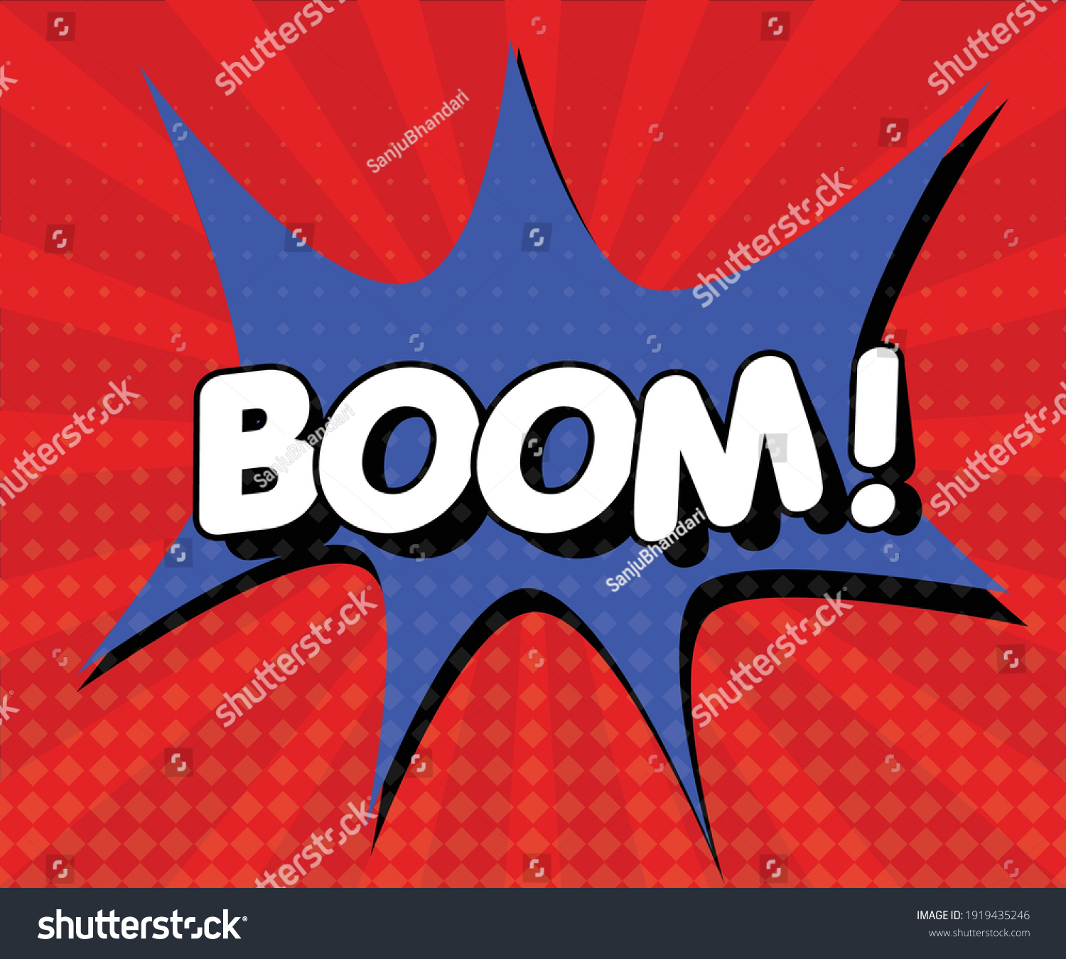 Boom Pop Art Comic Illustration Stock Vector Royalty Free 1919435246 Shutterstock