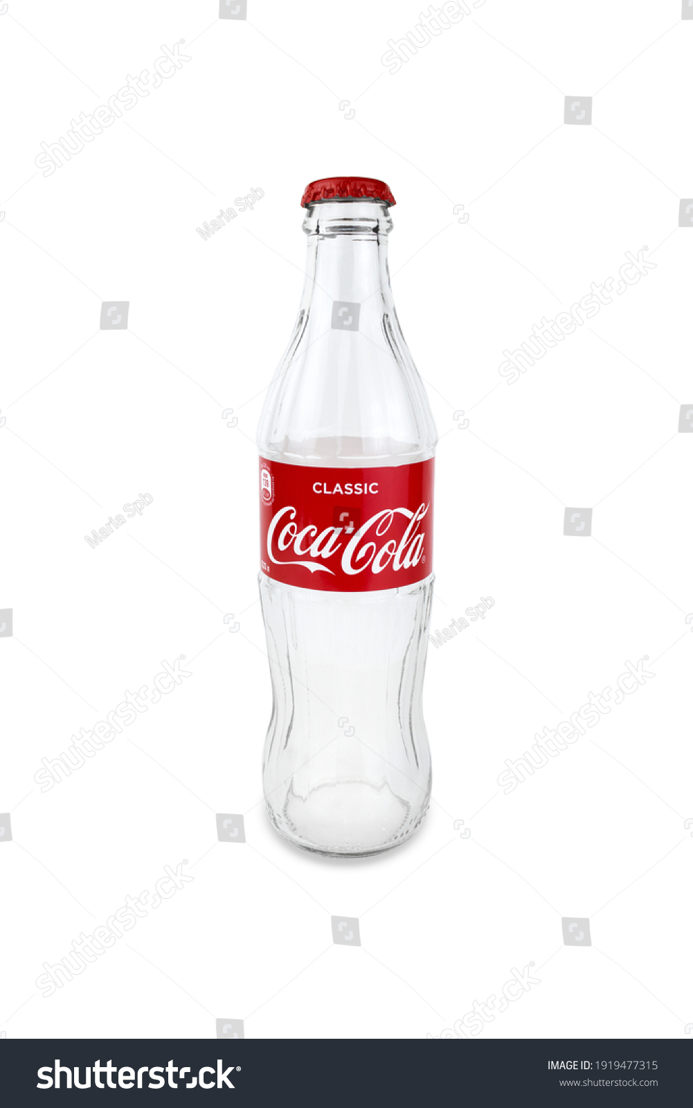 Empty Glass Bottle Coca Cola Red Stock Photo 1919477315 | Shutterstock