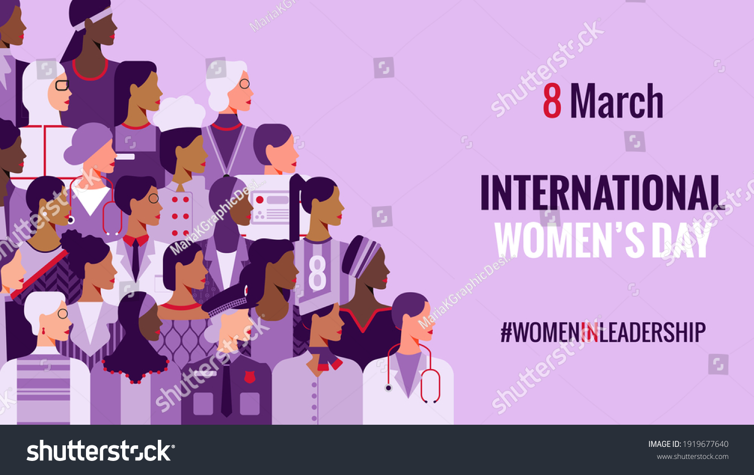 International Womens Day Women Leadership Woman Stock Vector Royalty Free 1919677640