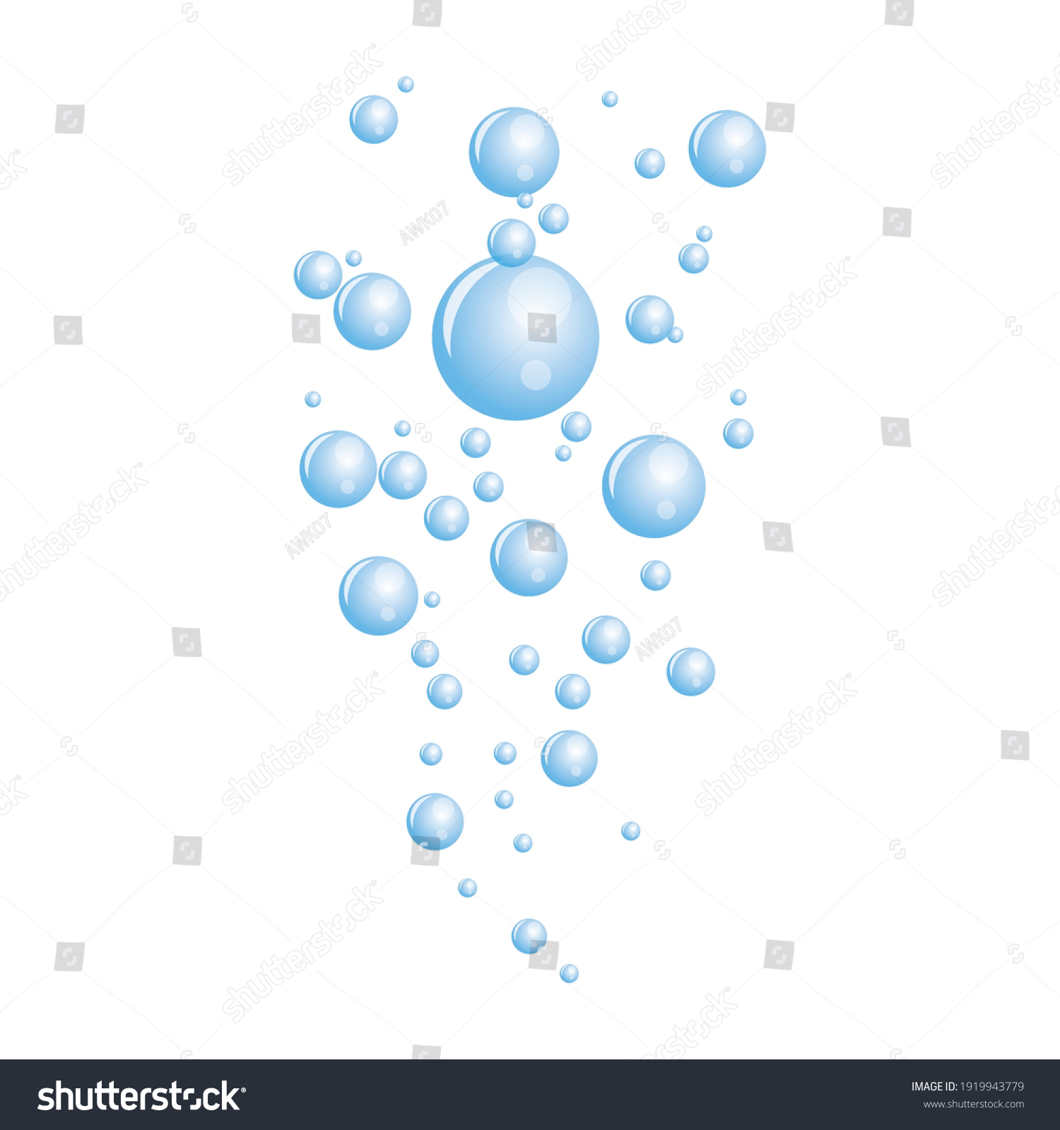 Natural Realistic Bubble Illustration Vector Design Stock Vector ...