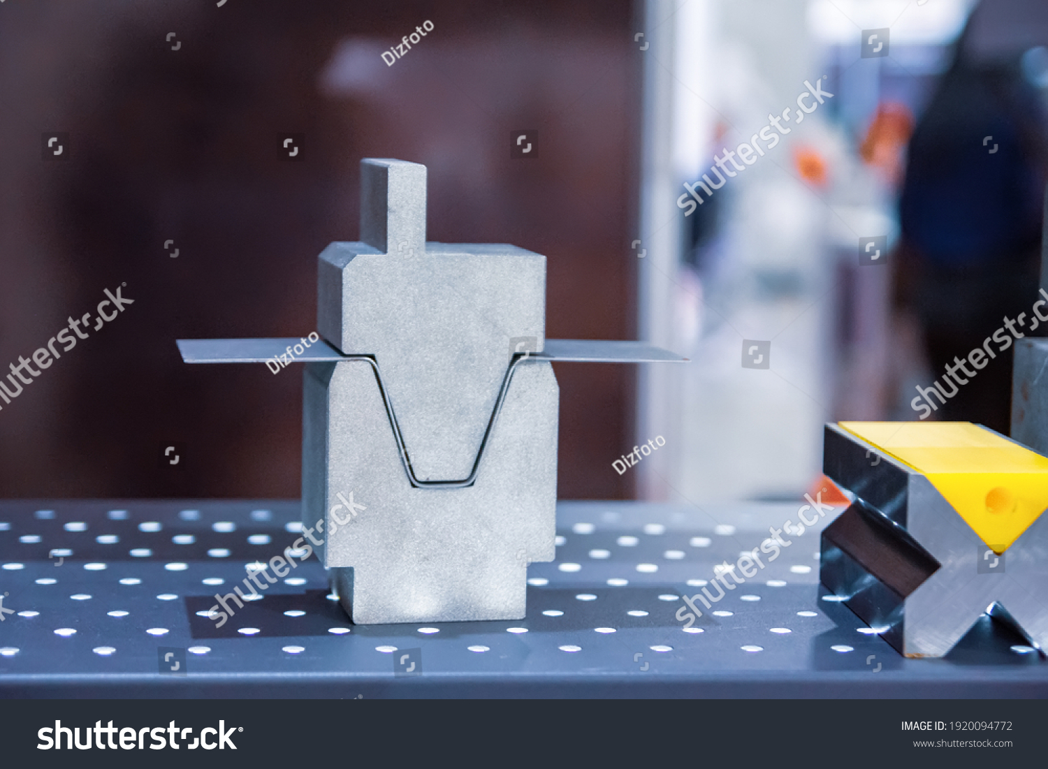 Tool Bending Sheet Metal Punching Shaping Stock Photo 1920094772 ...