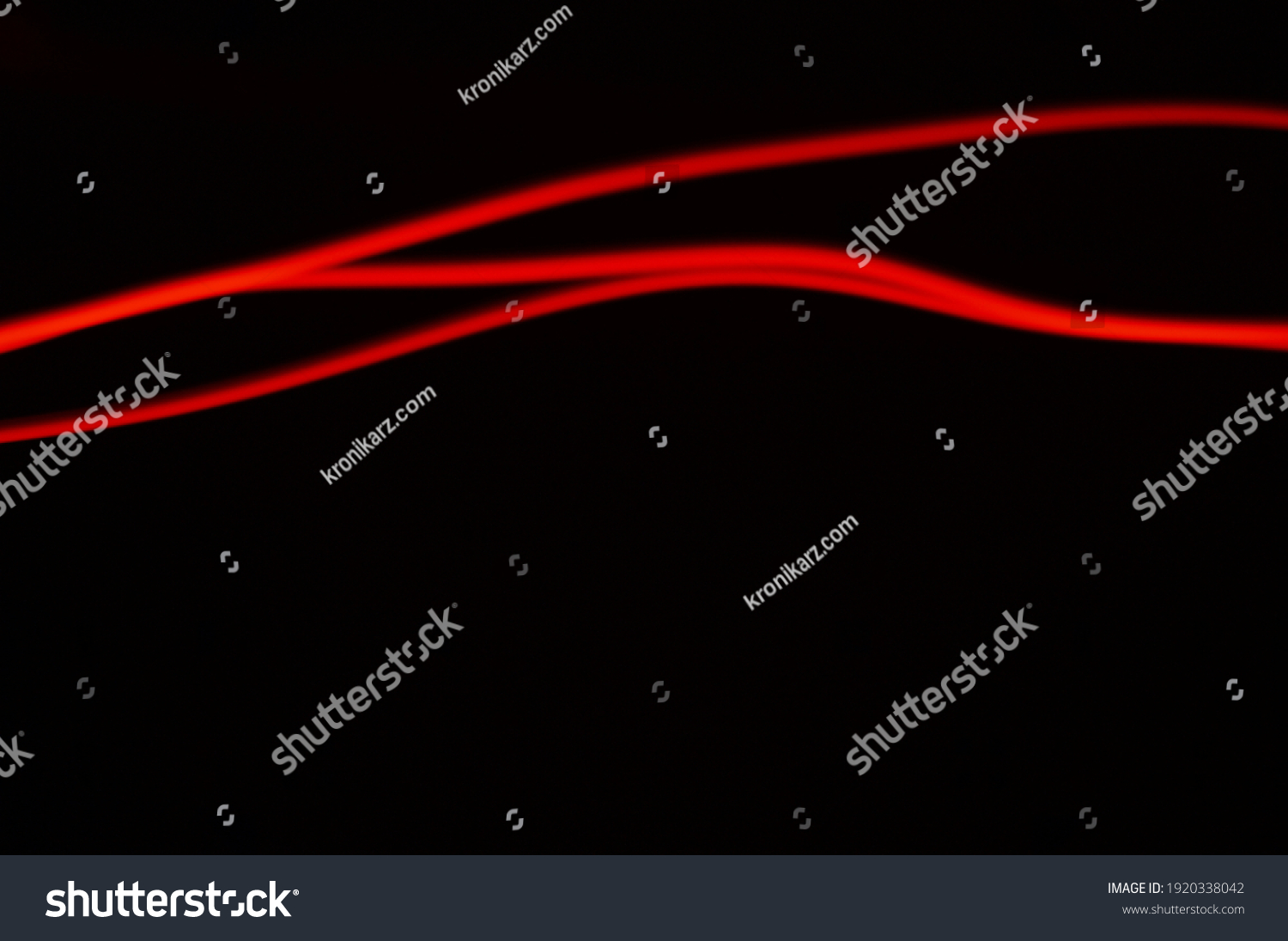 Red Smeared Luminous Neon On Black Stock Illustration 1920338042 ...