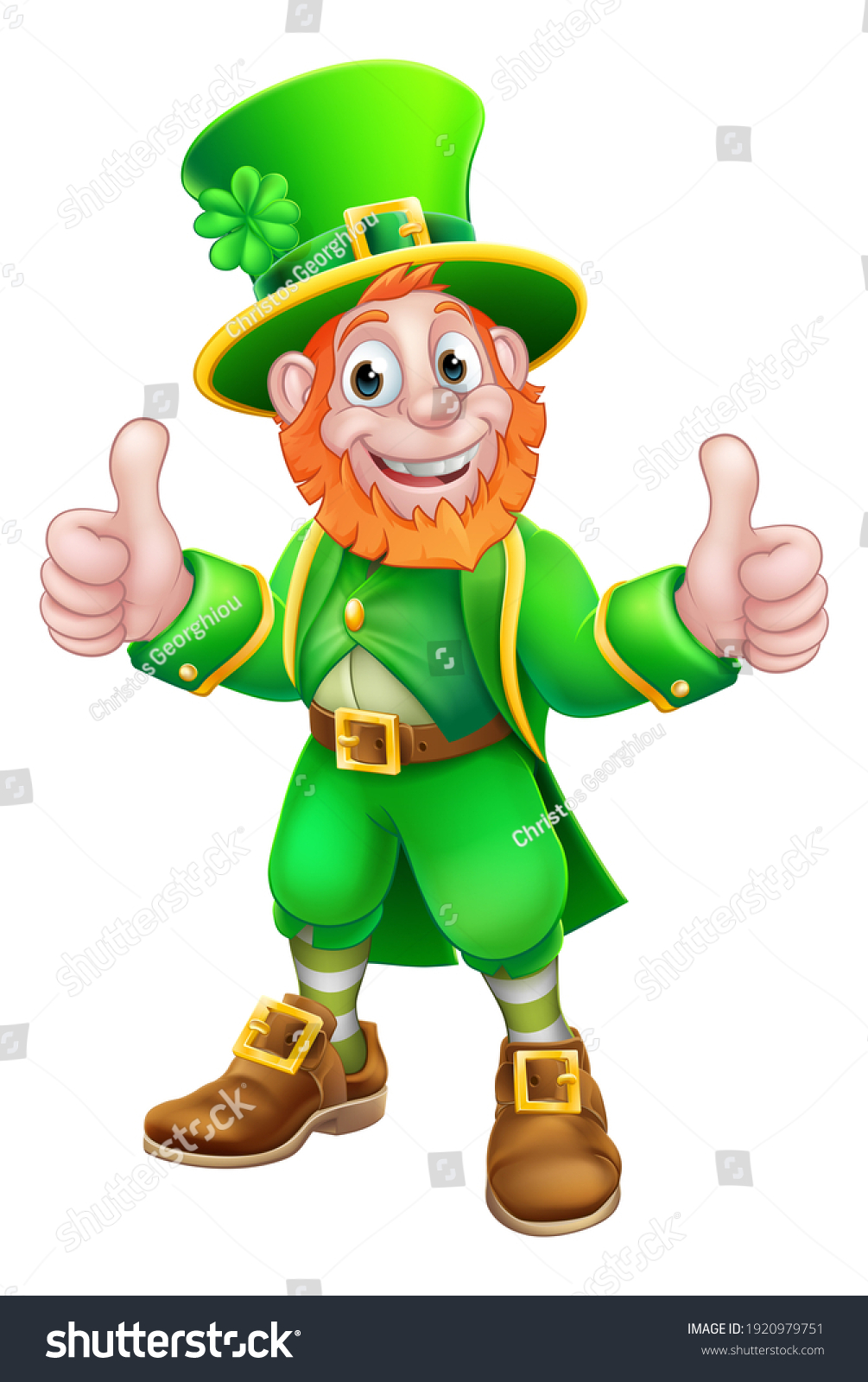 Leprechaun St Patricks Day Cartoon Character Stock Illustration ...