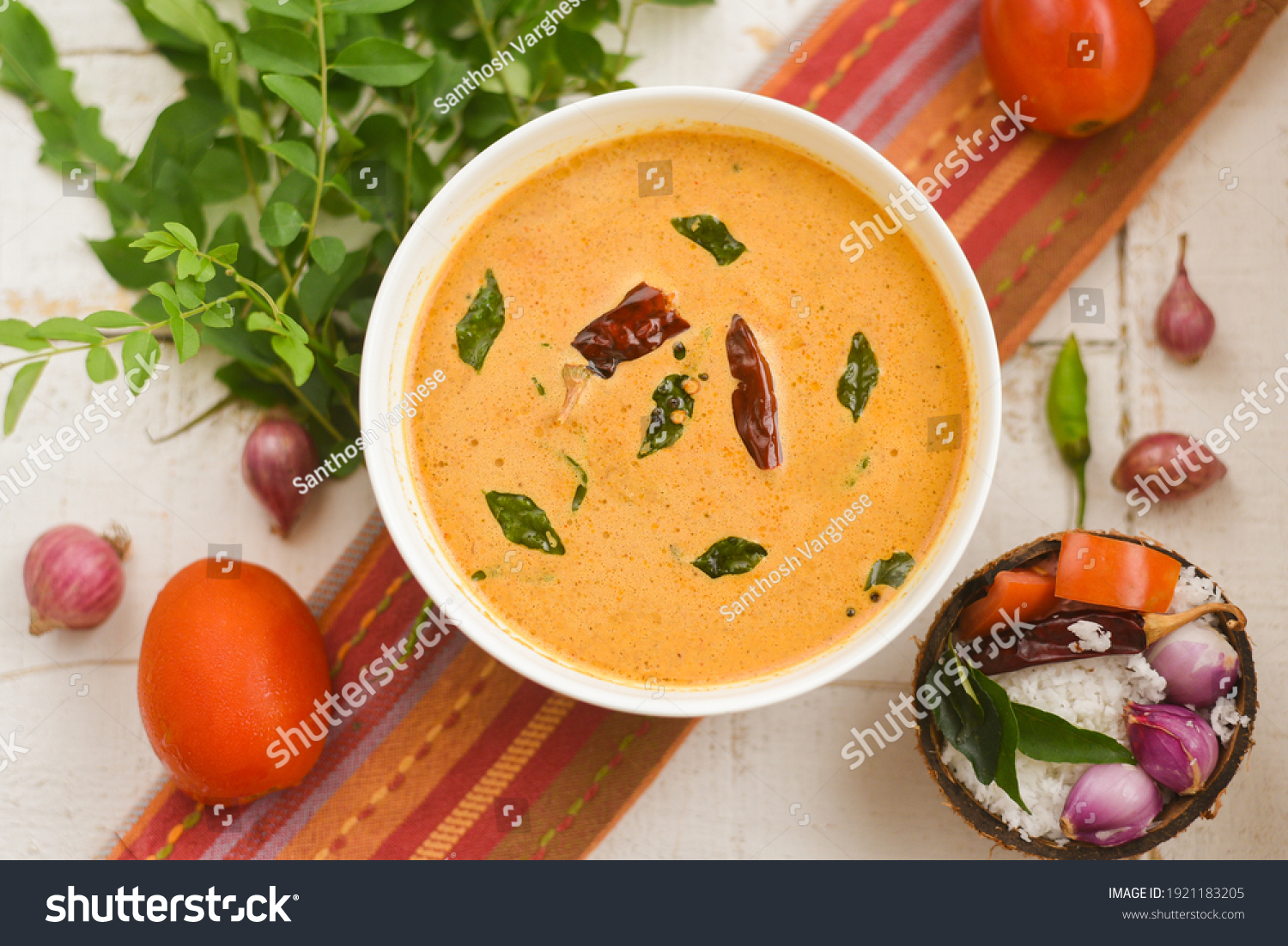 Homemade Coconut Chutney Indian Tomato Chutney Stock Photo 1921183205   Stock Photo Homemade Coconut Chutney Indian Tomato Chutney Dip Onion Chilli Nariyal Chutney Kerala India 1921183205 