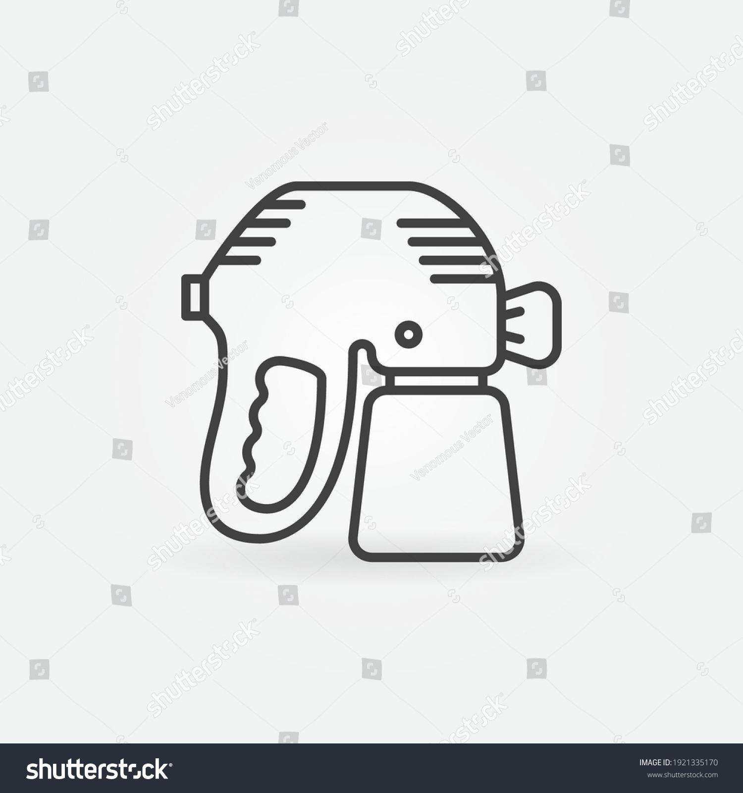 Paint Sprayer Spray Gun Vector Concept Stock Vector (Royalty Free ...