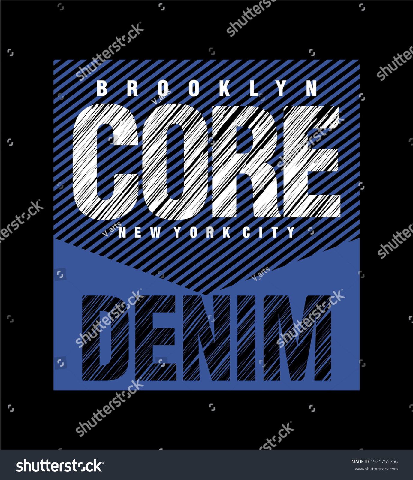 Core Denim Design Typography Grunge Background Stock Vector (Royalty ...