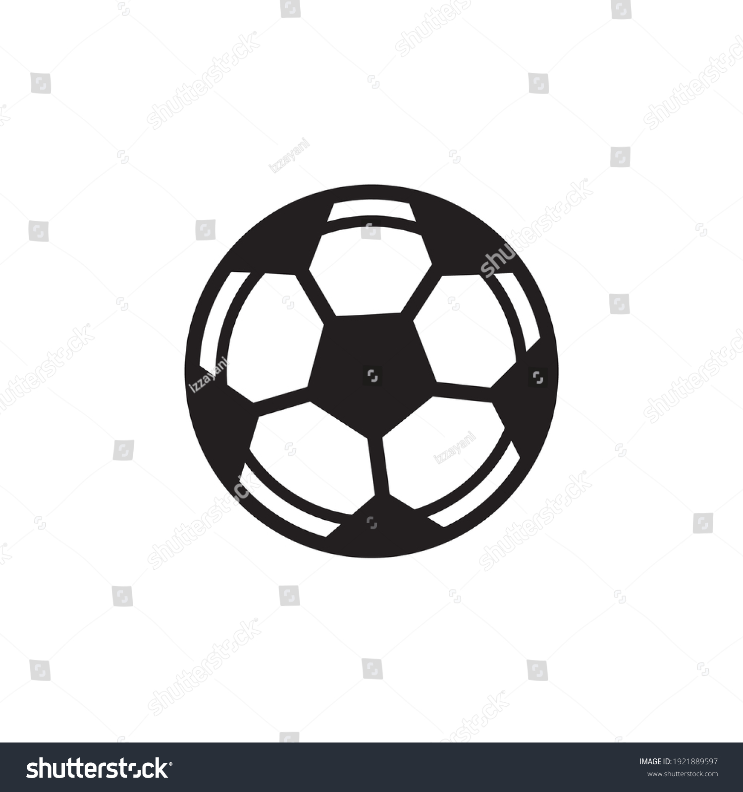 Soccer Ball Icon Symbol Sign Vector Stock Vector (Royalty Free ...