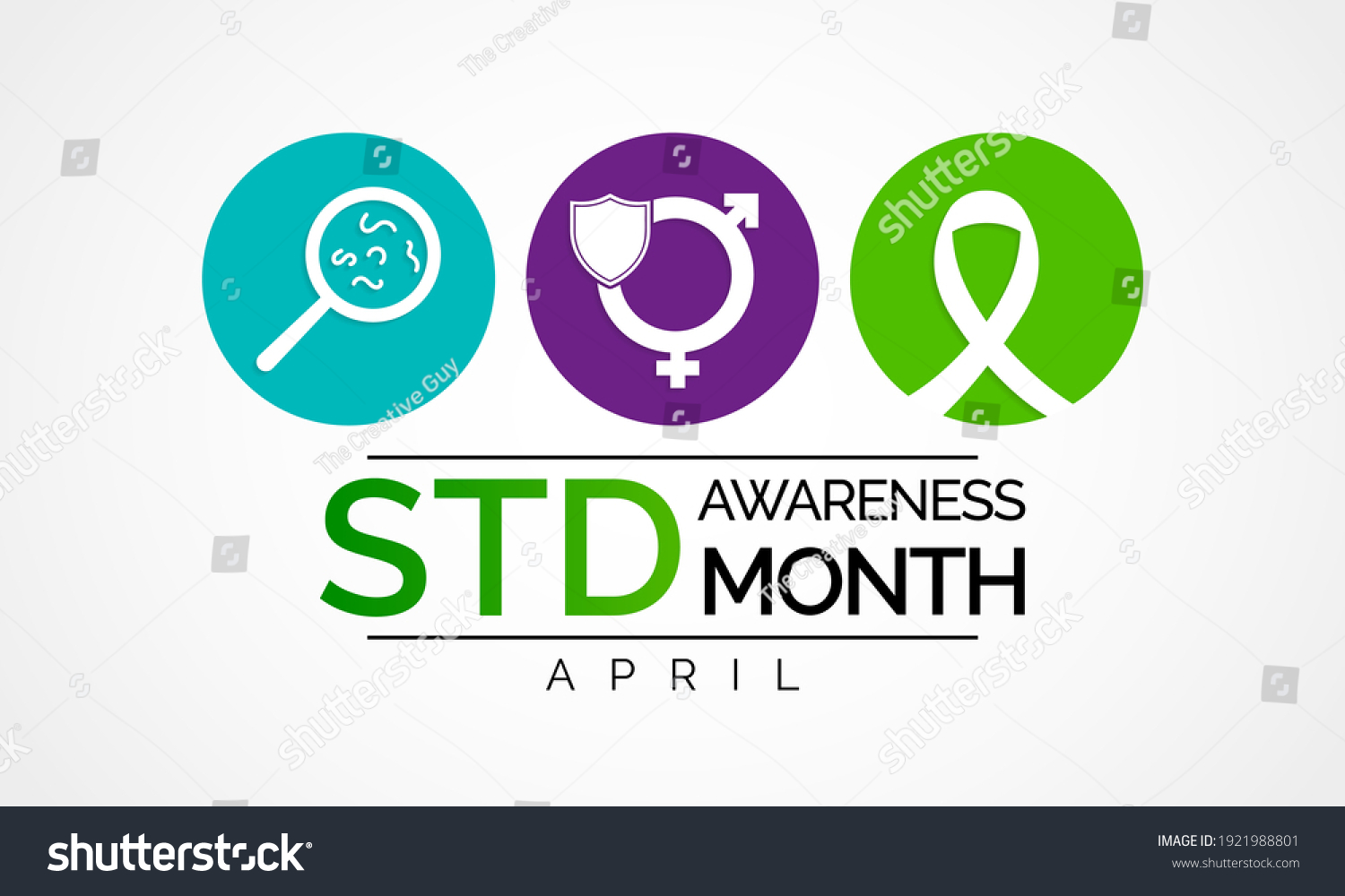 Sexually Transmitted Diseases Awareness Month Observed Stock Vector Royalty Free 1921988801 