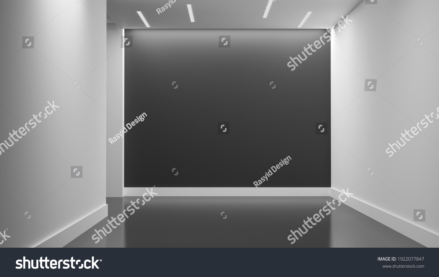 Frame Display Mockups Realistic Room Sign Stock Photo 1922077847 ...