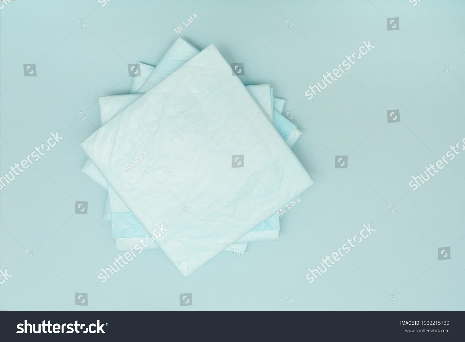 Disposable Medical Blue Diapers Children Elderly Stock Photo 1922215730