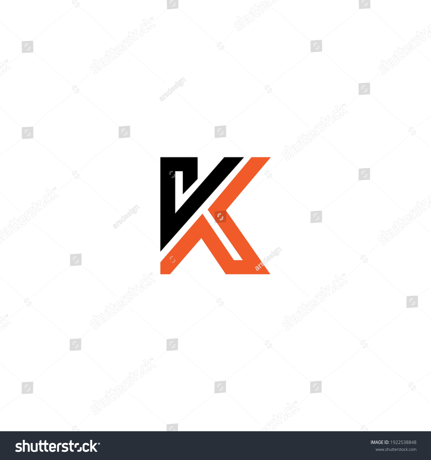 Logo Letter K Abstract Emblems Design Stock Vector (Royalty Free ...