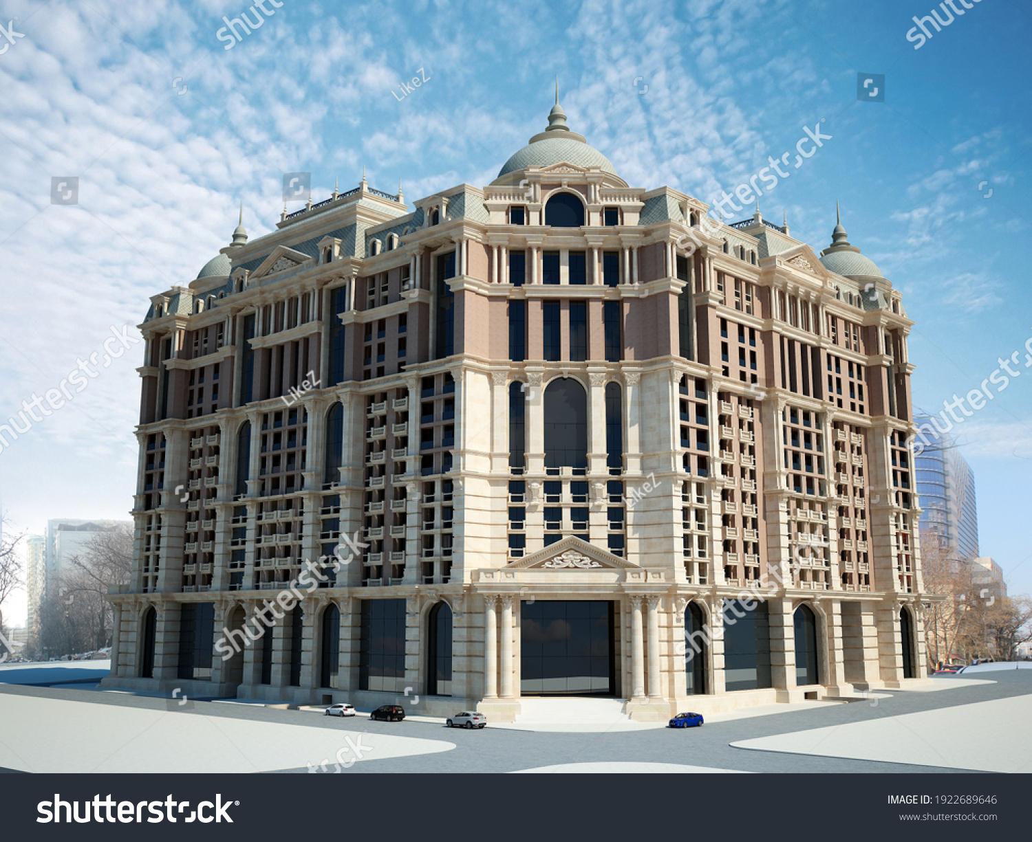 3d Rendering 3d Image Render Building Stock Illustration 1922689646