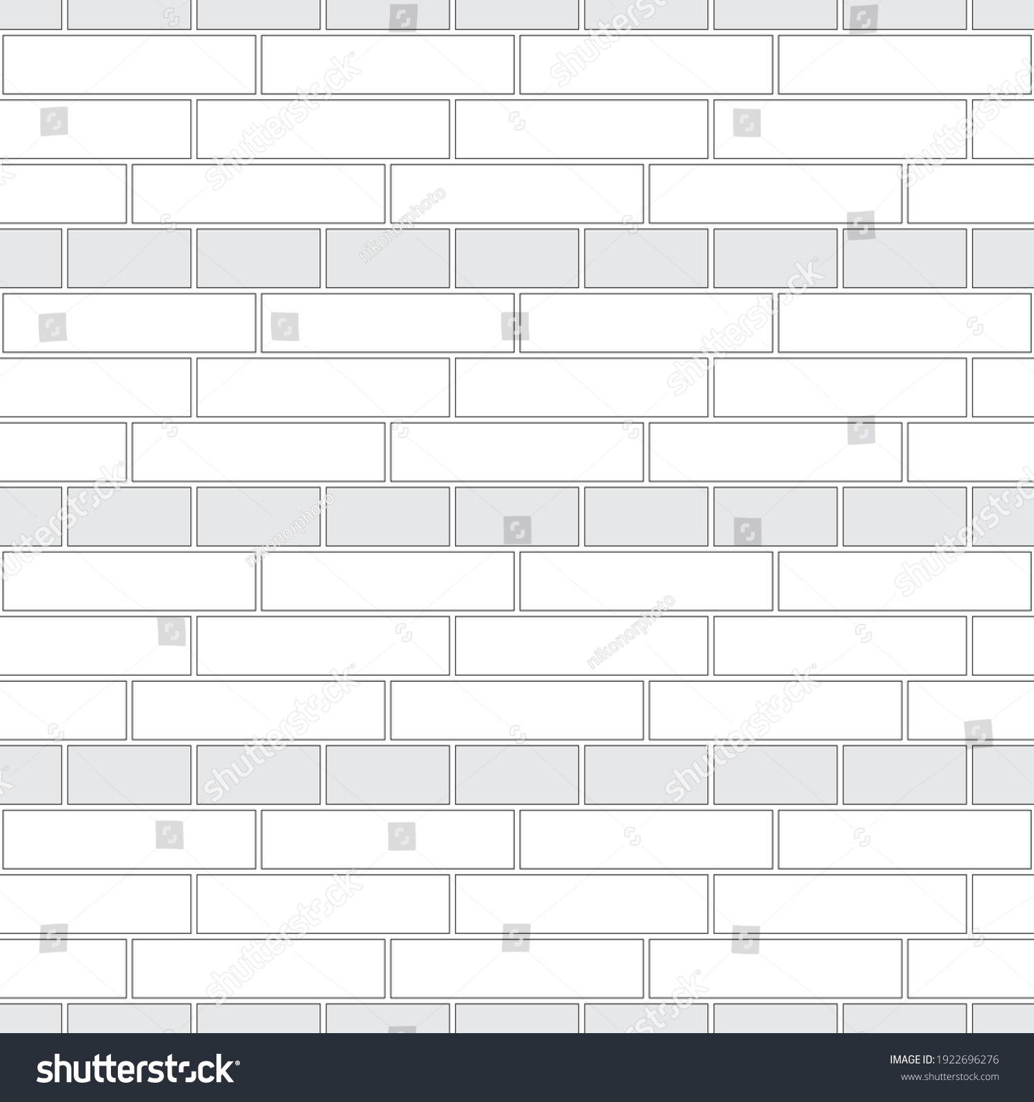 Brickwork Texture Seamless Pattern Decorative Appearance Stock Vector ...