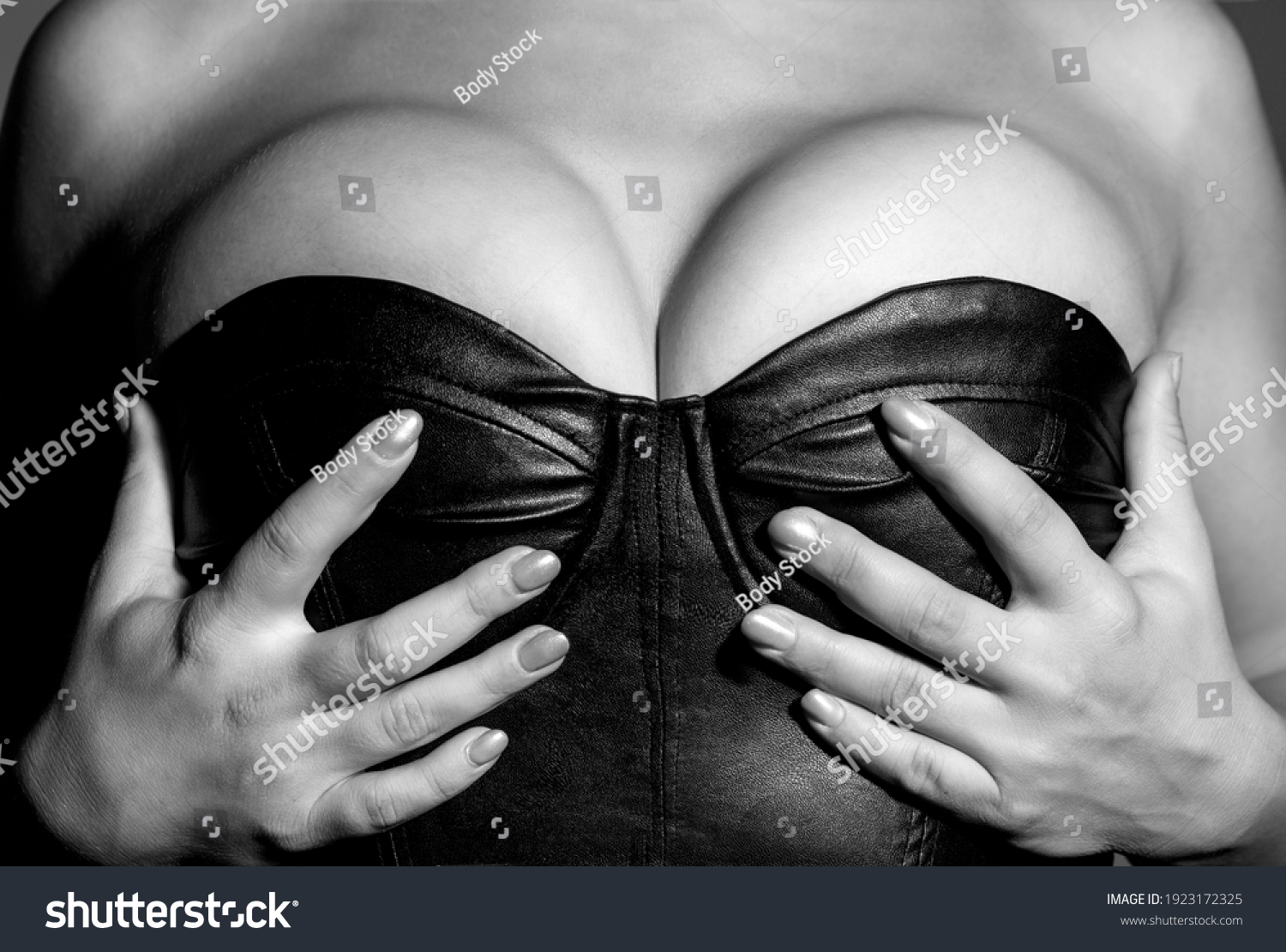 Woman Big Natural Sexy Boobs Lingerie Stock Photo Shutterstock