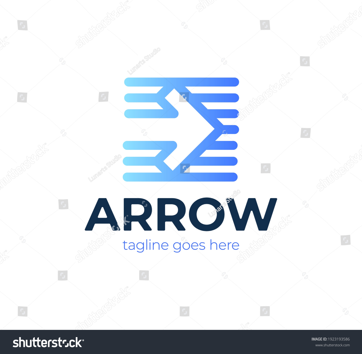 Transport Logistic Logo Express Arrow Moving Stock Vector (Royalty Free ...