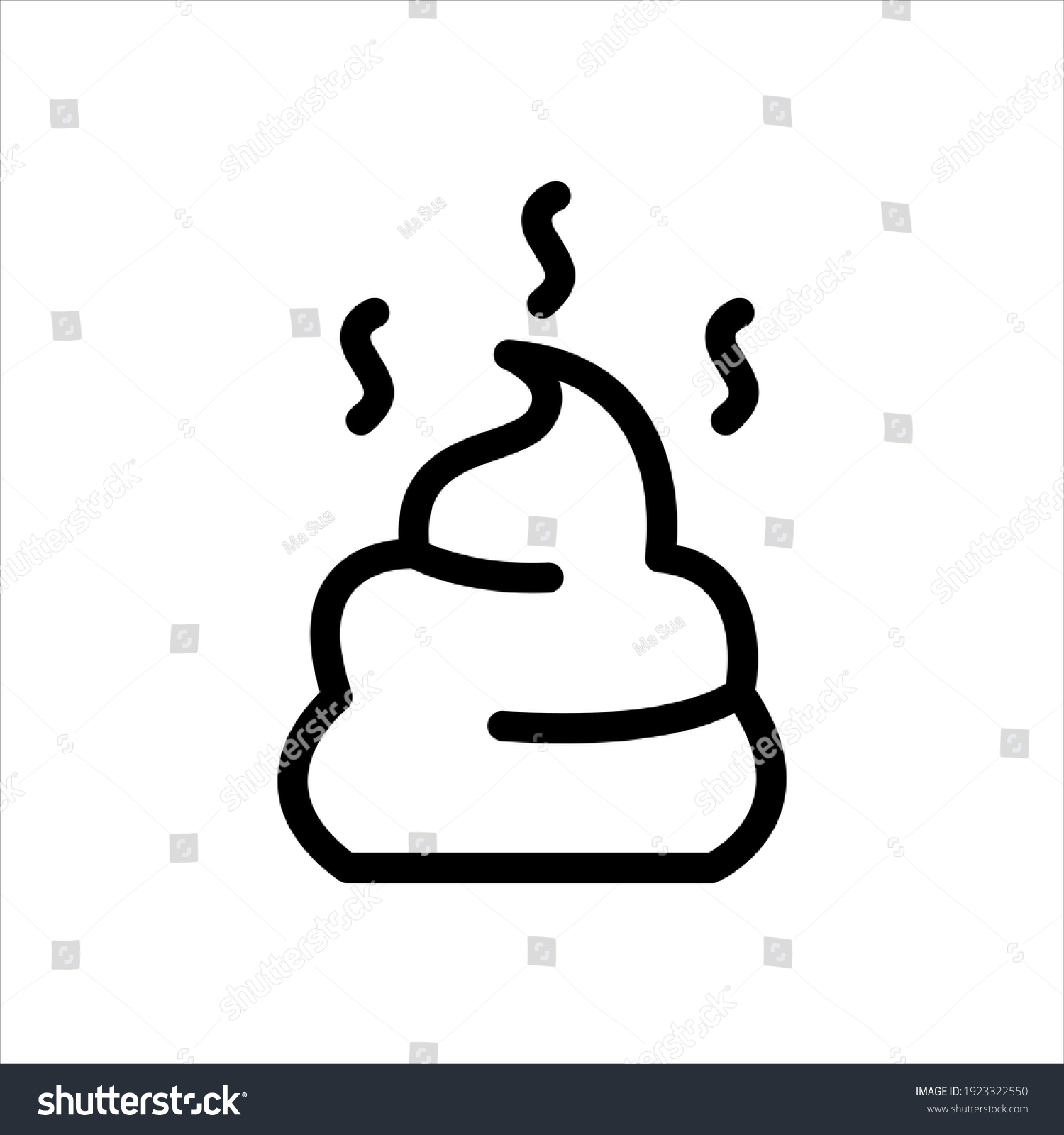 Poop Icon Vector Graphic Illustration Stock Vector (Royalty Free ...