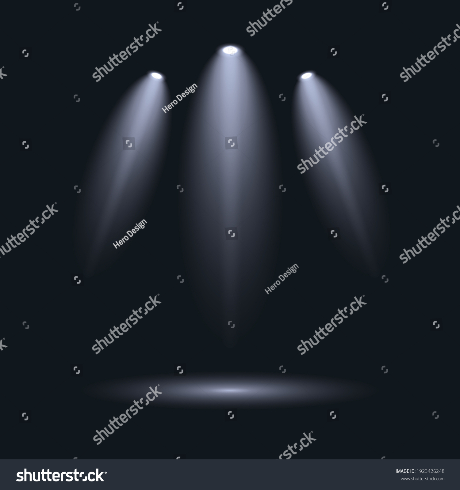 3d Illustraton White Spotlight Effects Stock Illustration 1923426248 ...