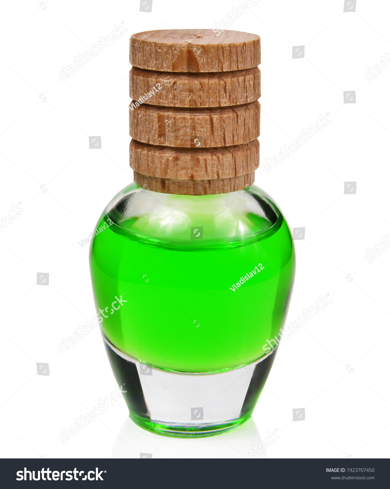 Bottle Green Liquid Isolated On White Stock Photo 1923707450 | Shutterstock