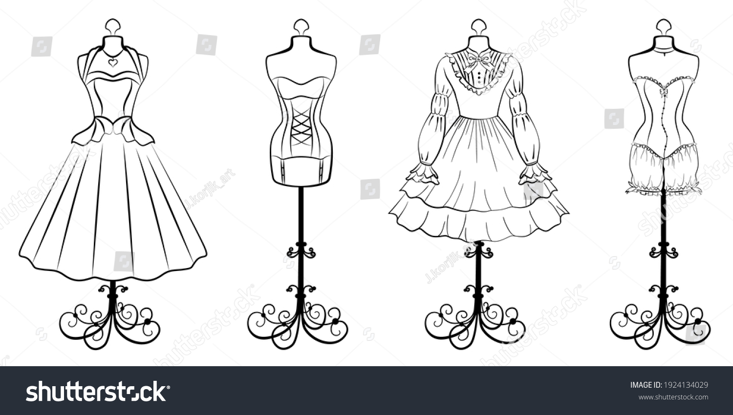 old time dresses