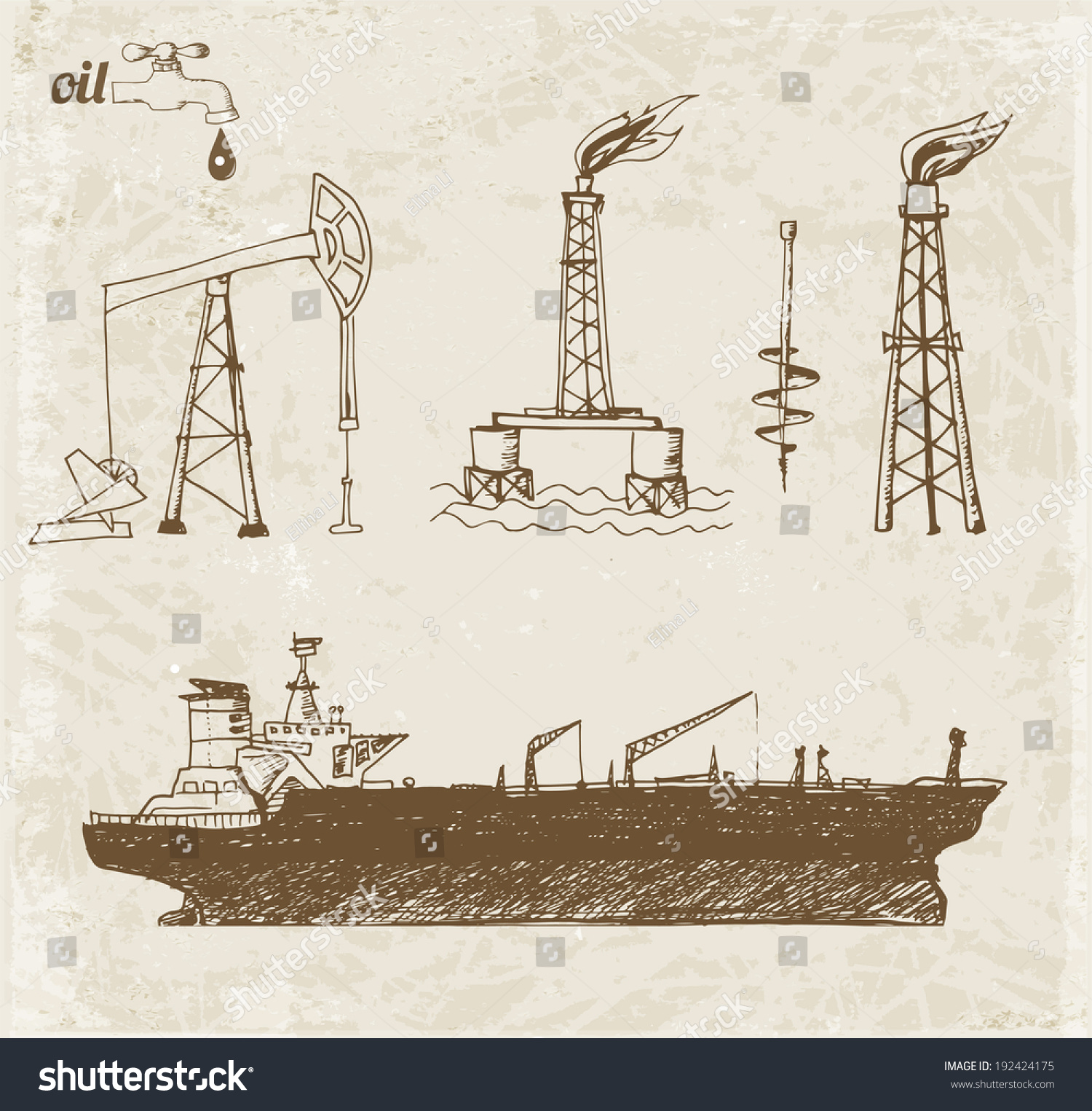 Нефтяной танкер рисунок