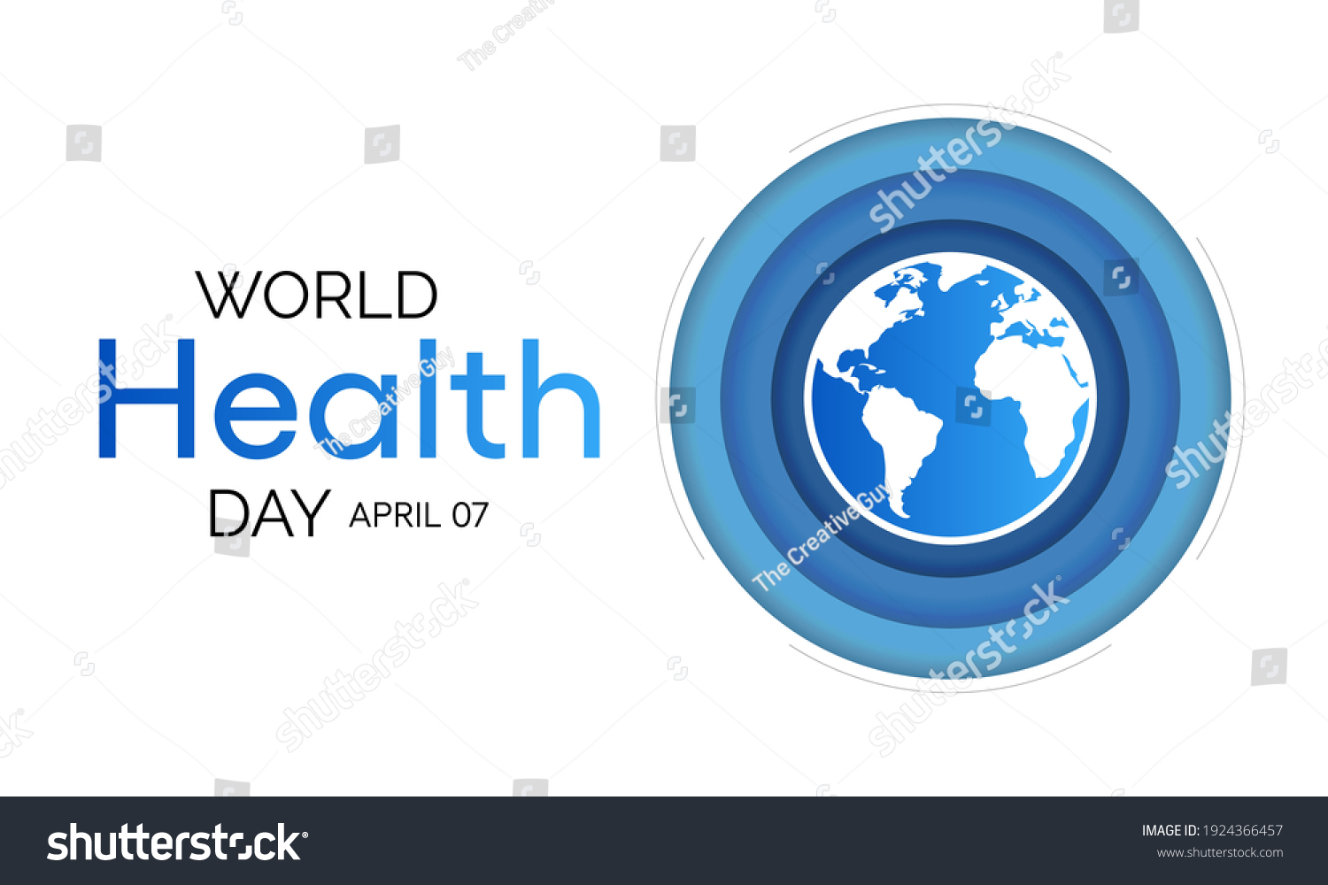 World Health Day Global Health Awareness Stock Vector (Royalty Free