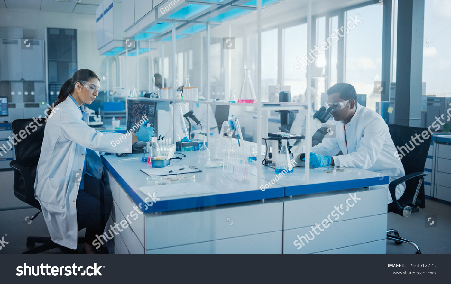 medical research scientist work environment