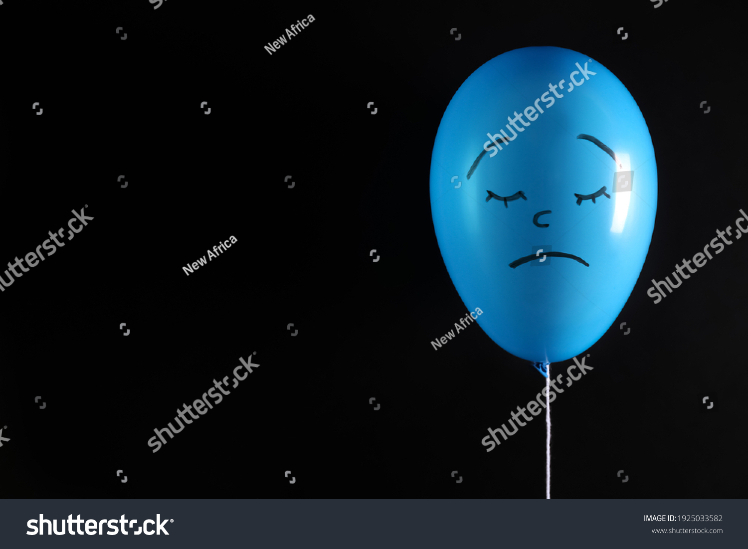 Air Balloon Drawn Sad Face On Stock Photo 1925033582 | Shutterstock