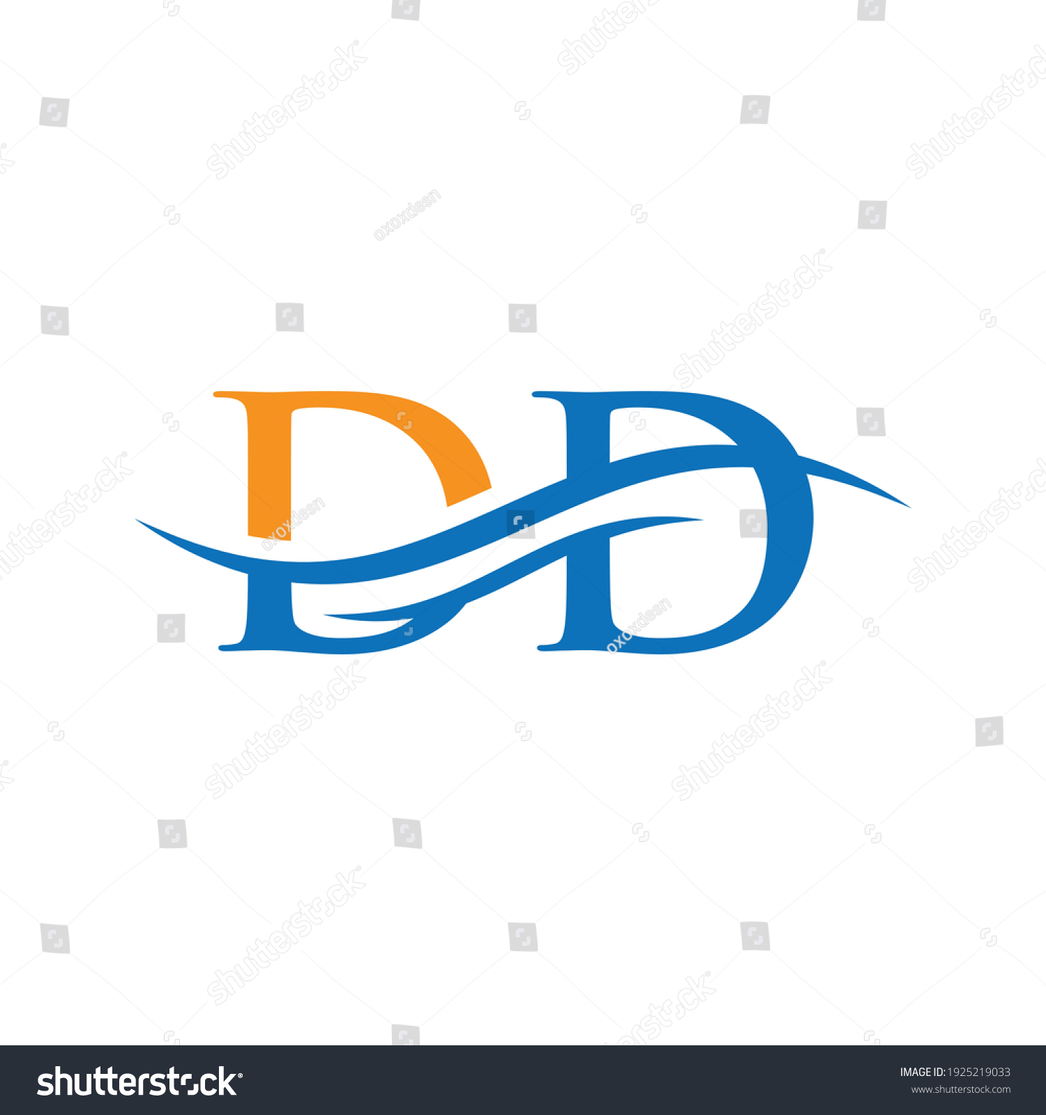 Modern Dd Logo Design Business Company Stock Vector (Royalty Free ...