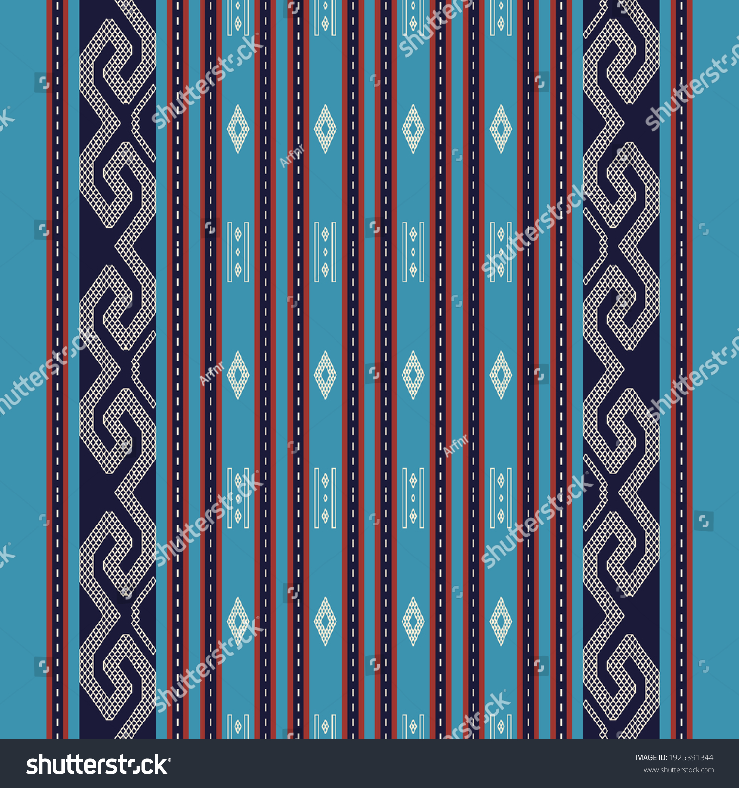 Etnik Tenun Pattern Design Vector Stock Vector (Royalty Free ...