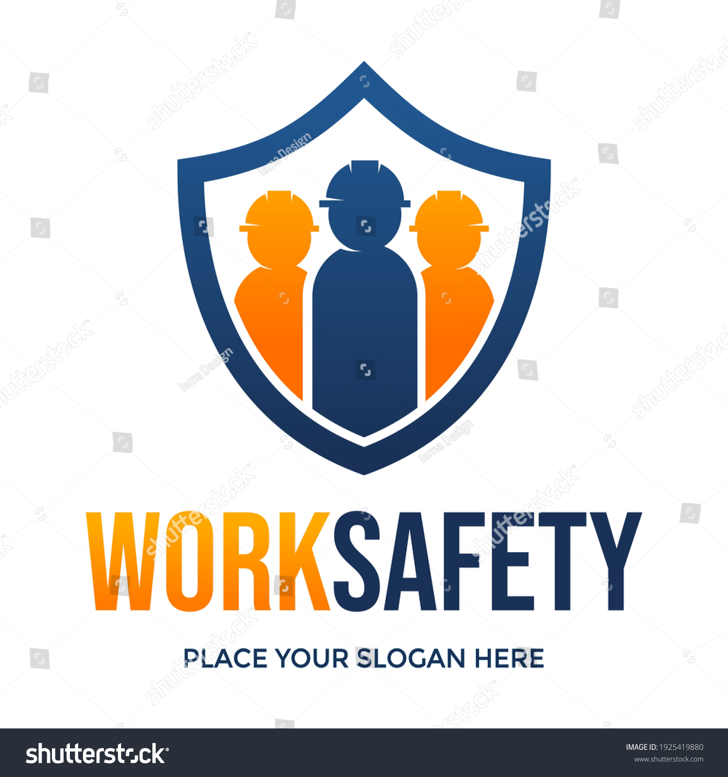 Work Safety Vector Logo Template This Stock Vector (Royalty Free ...