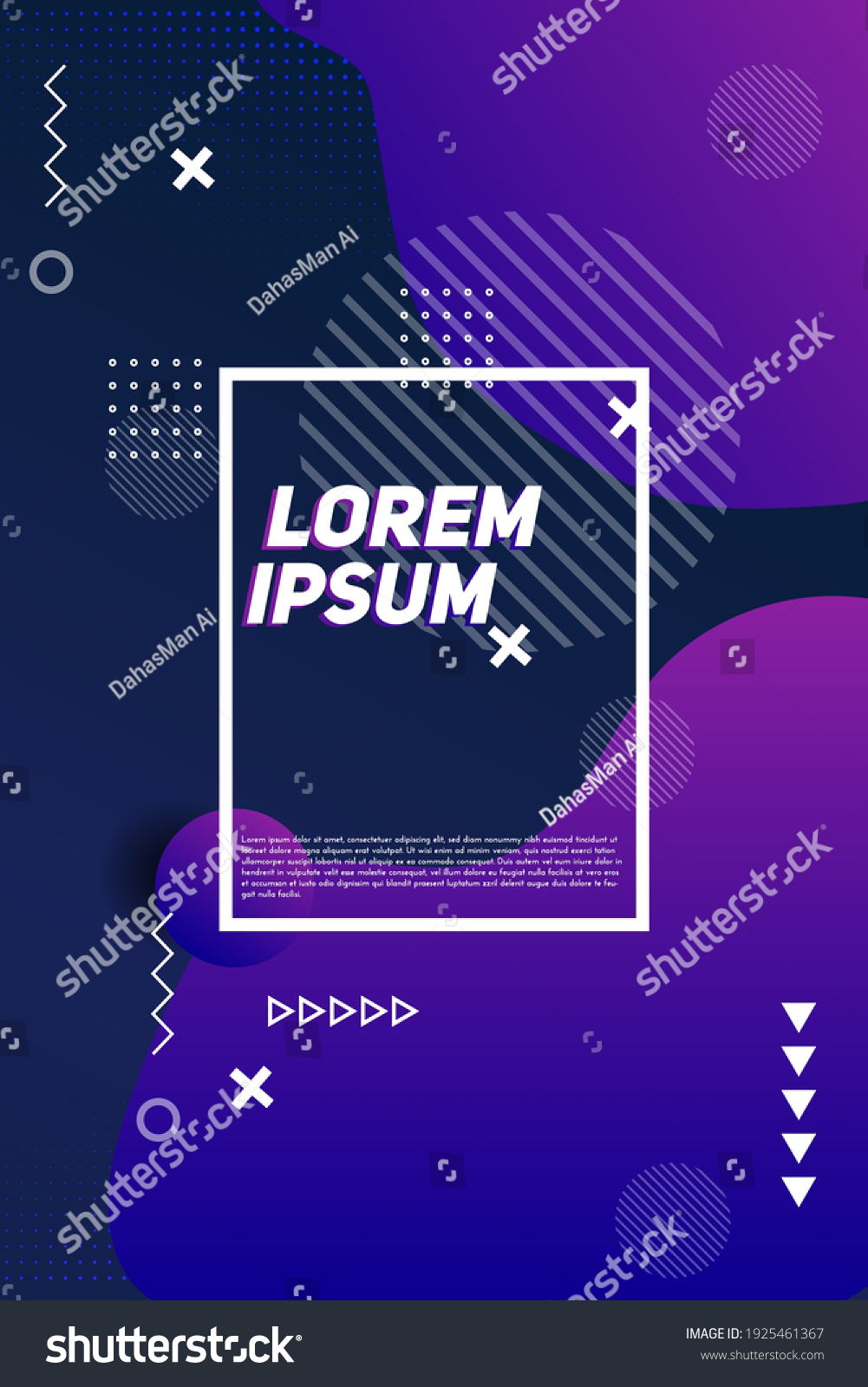 Purple Geometric Background Composition Fluid Geometric Stock Vector ...