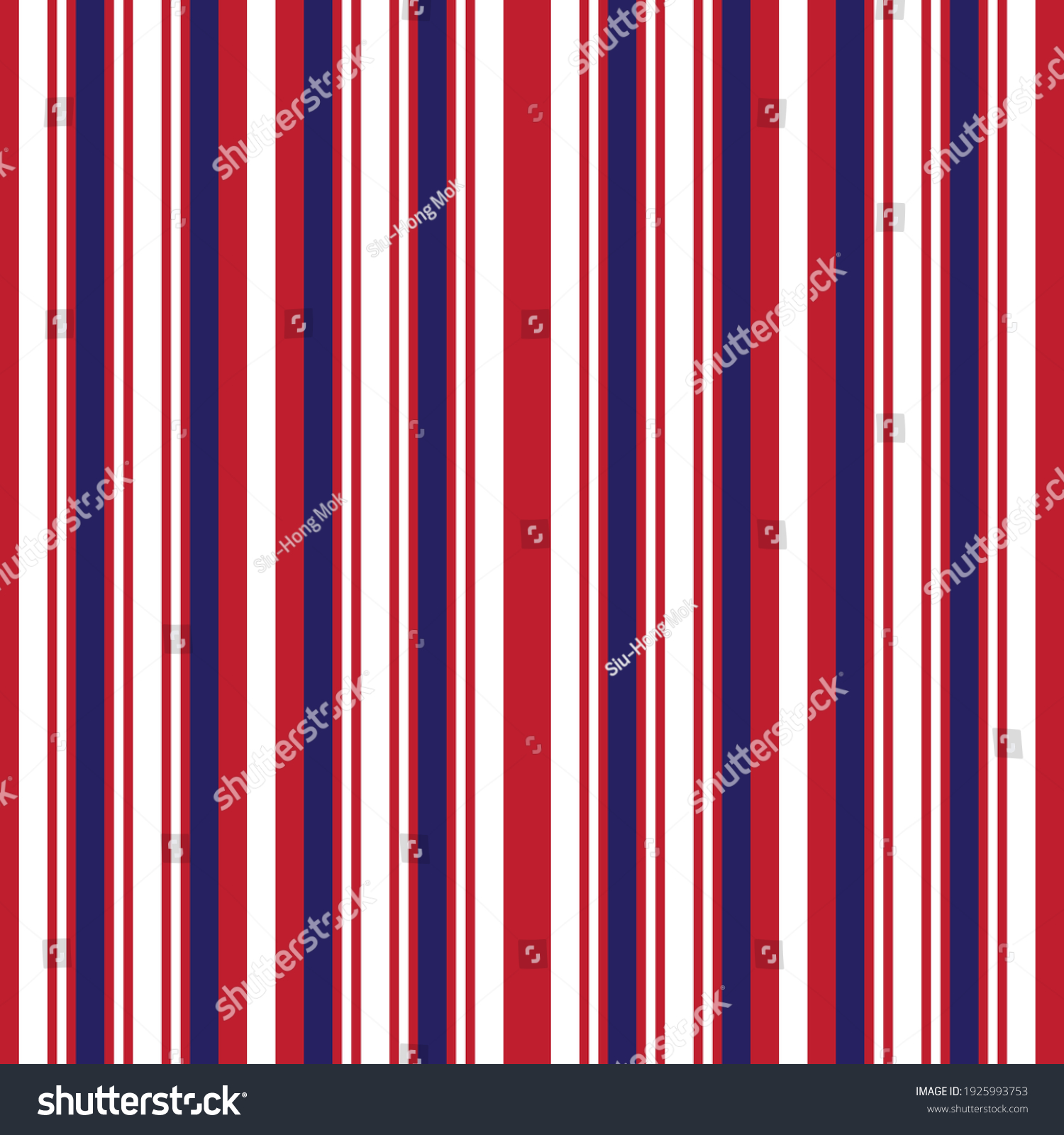 Red Blue Vertical Striped Seamless Pattern Stock Vector (Royalty Free ...