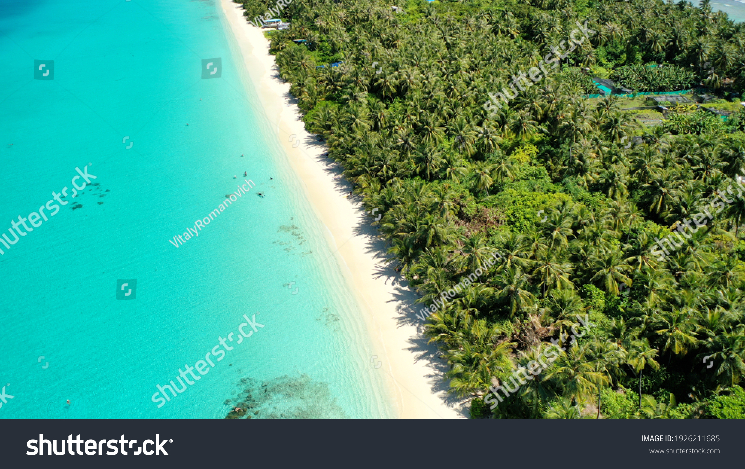 Birds Eye View Tropical Islands Ocean Stock Photo 1926211685 | Shutterstock