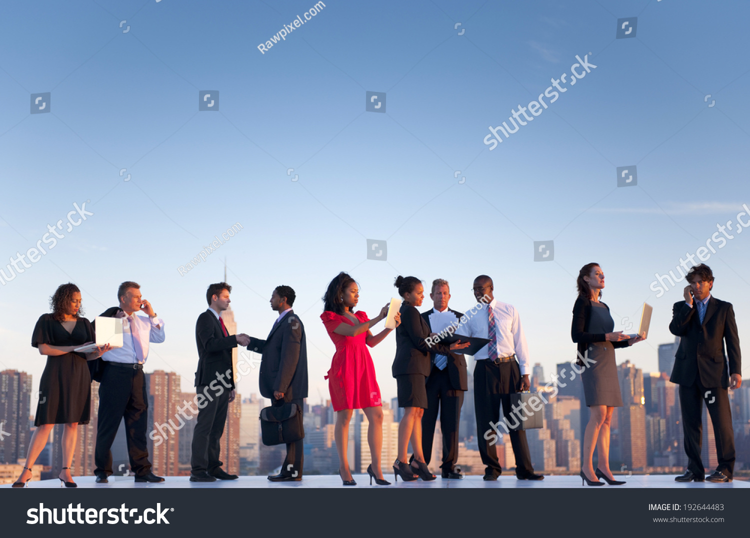 Outdoor Business Meeting New York City Foto Stok 192644483 | Shutterstock